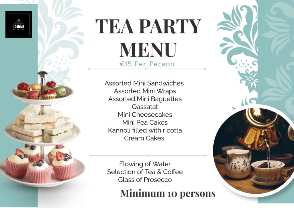 Tea Party Menu